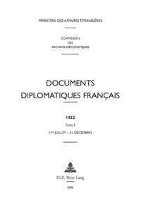 Vorderes Coverbild Documents diplomatiques français