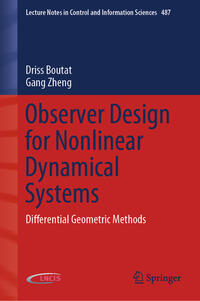 Vorderes Coverbild Observer Design for Nonlinear Dynamical Systems