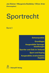 Vorderes Coverbild Sportrecht, Band I