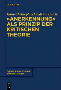 Vorderes Coverbild "Anerkennung" als Prinzip der Kritischen Theorie