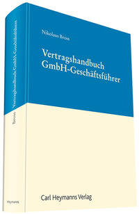 Vorderes Coverbild Vertragshandbuch GmbH-Geschäftsführer