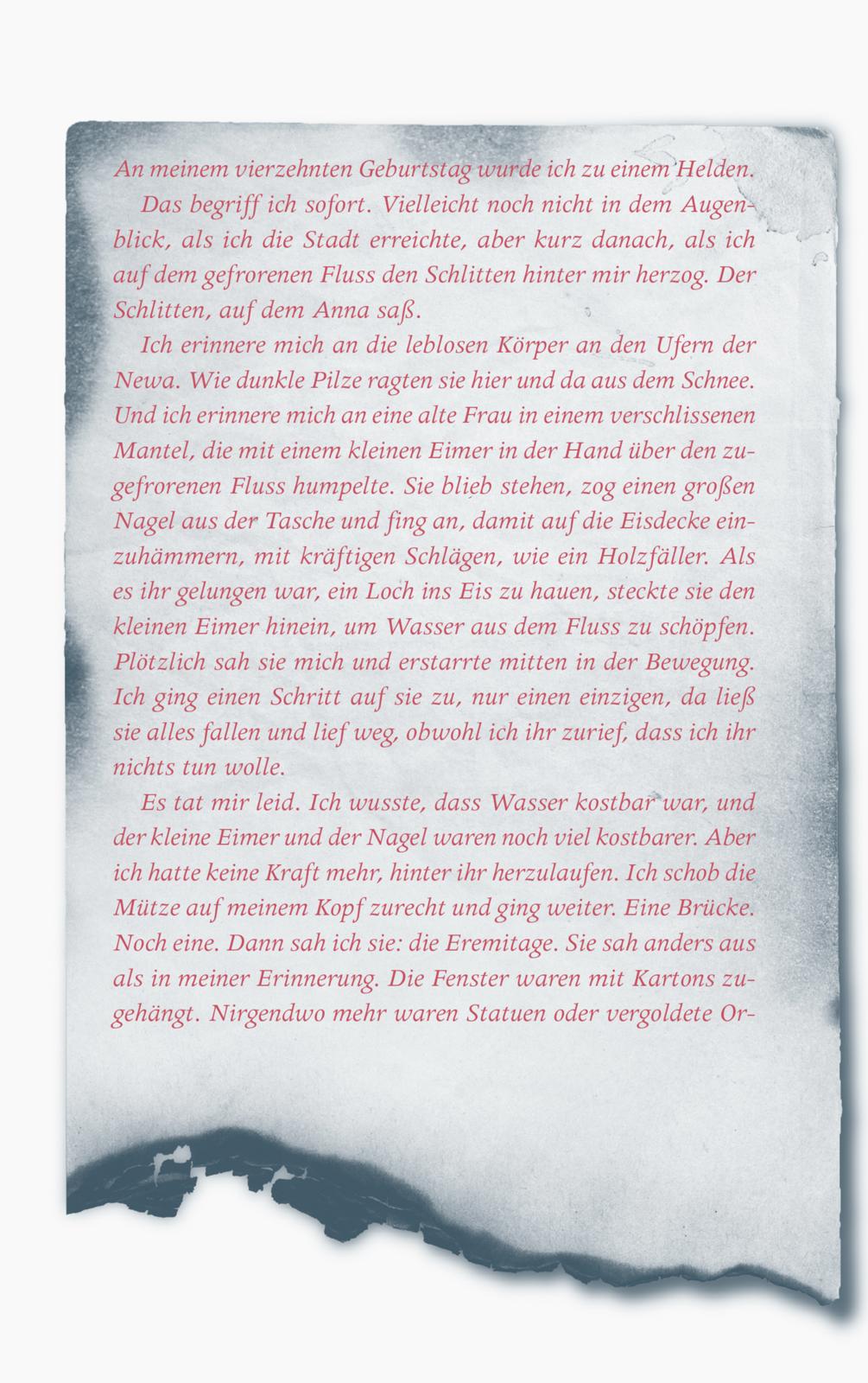 Beispielinhalt (Bild) Verloren in Eis und Schnee