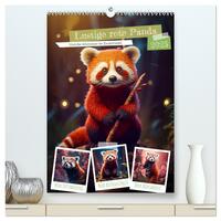 Vorderes Coverbild Lustige rote Panda (hochwertiger Premium Wandkalender 2025 DIN A2 hoch), Kunstdruck in Hochglanz