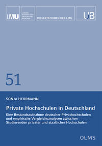 Vorderes Coverbild Private Hochschulen in Deutschland
