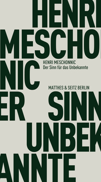 Vorderes Coverbild Der Sinn für das Unbekannte