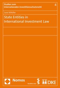 Vorderes Coverbild State Entities in International Investment Law