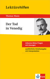 Vorderes Coverbild Klett Lektürehilfen Thomas Mann, Der Tod in Venedig