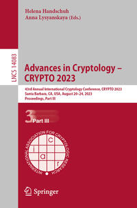 Vorderes Coverbild Advances in Cryptology – CRYPTO 2023