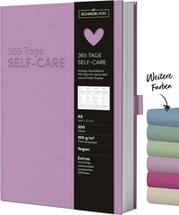 Vorderes Coverbild Self-care-Tagebuch Flieder