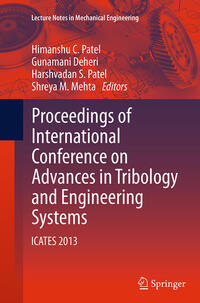 Vorderes Coverbild Proceedings of International Conference on Advances in Tribology and Engineering Systems