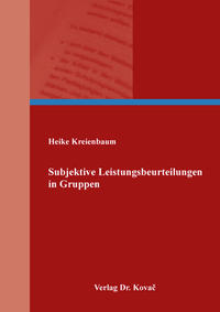 Vorderes Coverbild Subjektive Leistungsbeurteilungen in Gruppen