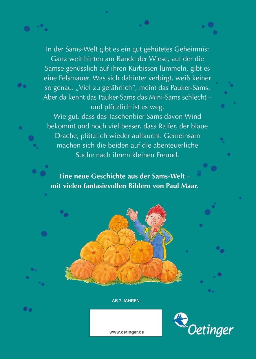 Rückseitencover Das Sams 12. Das Mini-Sams ist weg
