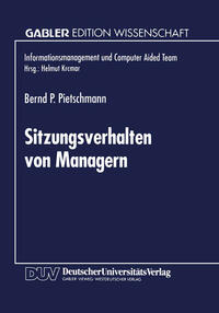 Vorderes Coverbild Sitzungsverhalten von Managern