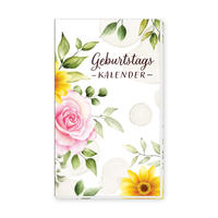 Vorderes Coverbild Trötsch Taschenkalender Geburtstagskalender Blumen