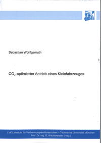 Vorderes Coverbild CO2-optimierter Antrieb eines Kleinfahrzeuges