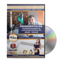 Vorderes Coverbild Fragenkatalog Fachinformatiker IHK mit über 2420 Lernfragen (eBook für Windows)