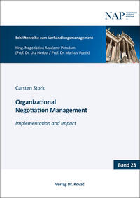 Vorderes Coverbild Organizational Negotiation Management
