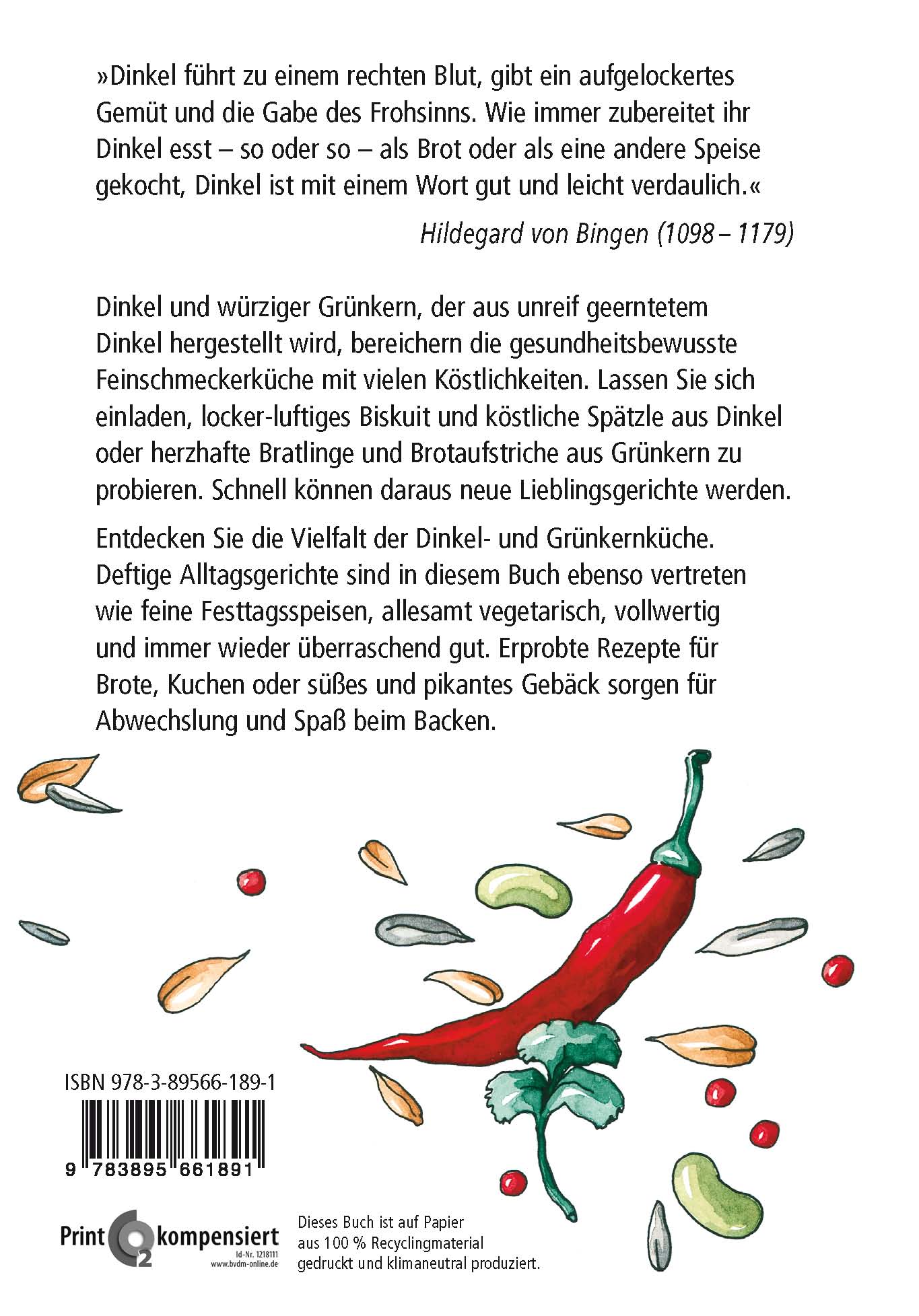 Rückseitencover Dinkel und Grünkern