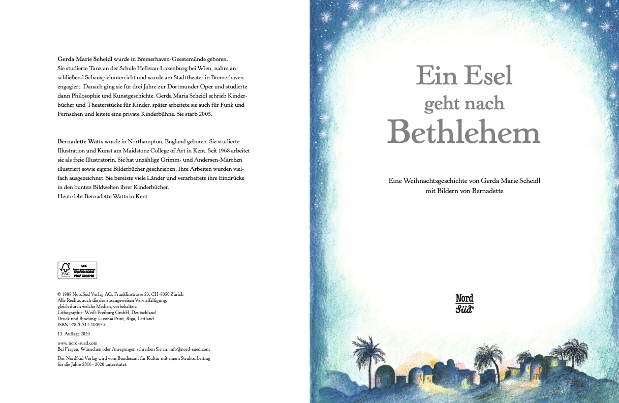 Beispielinhalt (Bild) Ein Esel geht nach Bethlehem