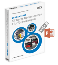 Vorderes Coverbild Lehrsystem "Sicheres Bedienen von Flurförderzeugen"
