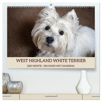 Vorderes Coverbild WEST HIGHLAND WHITE TERRIER - DER WESTIE - EIN HUND MIT CHARISMA (hochwertiger Premium Wandkalender 2025 DIN A2 quer), Kunstdruck in Hochglanz