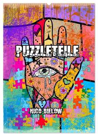 Vorderes Coverbild Puzzleteile (Wandkalender 2025 DIN A2 hoch), CALVENDO Monatskalender
