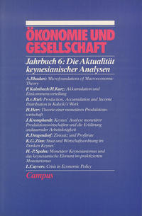 Vorderes Coverbild Ökonomie und Gesellschaft / Die Aktualität keynesianischer Analysen