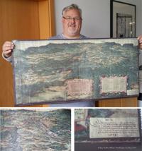 Vorderes Coverbild Landkarte anno 1578 Blick auf die Goldene Aue von Norden