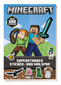Vorderes Coverbild Minecraft: Superstarker Sticker- und Malspaß