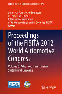 Vorderes Coverbild Proceedings of the FISITA 2012 World Automotive Congress