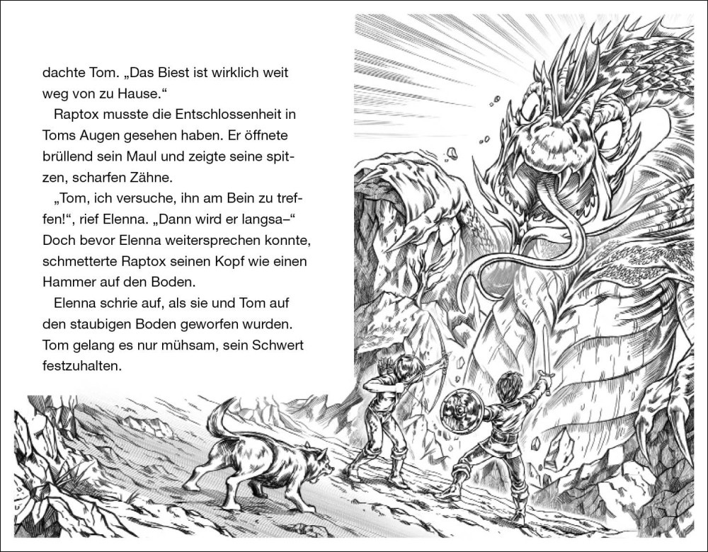 Beispielinhalt (Bild) Beast Quest (Band 39) - Raptox, der Teufelsbasilisk