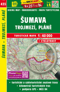 Vorderes Coverbild Šumava - Trojmezí, Pláne / Böhmerwald - Dreiländereck, Hochebene (Wander - Radkarte 1:40.000)