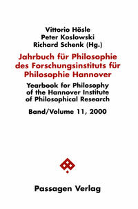 Vorderes Coverbild Jahrbuch für Philosophie des Forschungsinstituts für Philosophie Hannover / Jahrbuch für Philosophie des Forschungsinstituts für Philosophie Hannover