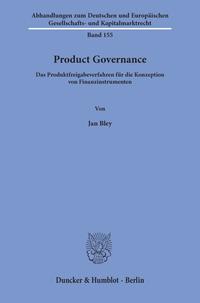 Vorderes Coverbild Product Governance.