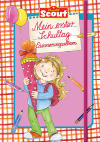 Vorderes Coverbild Scout - Mein erster Schultag Erinnerungsalbum (Mädchen)
