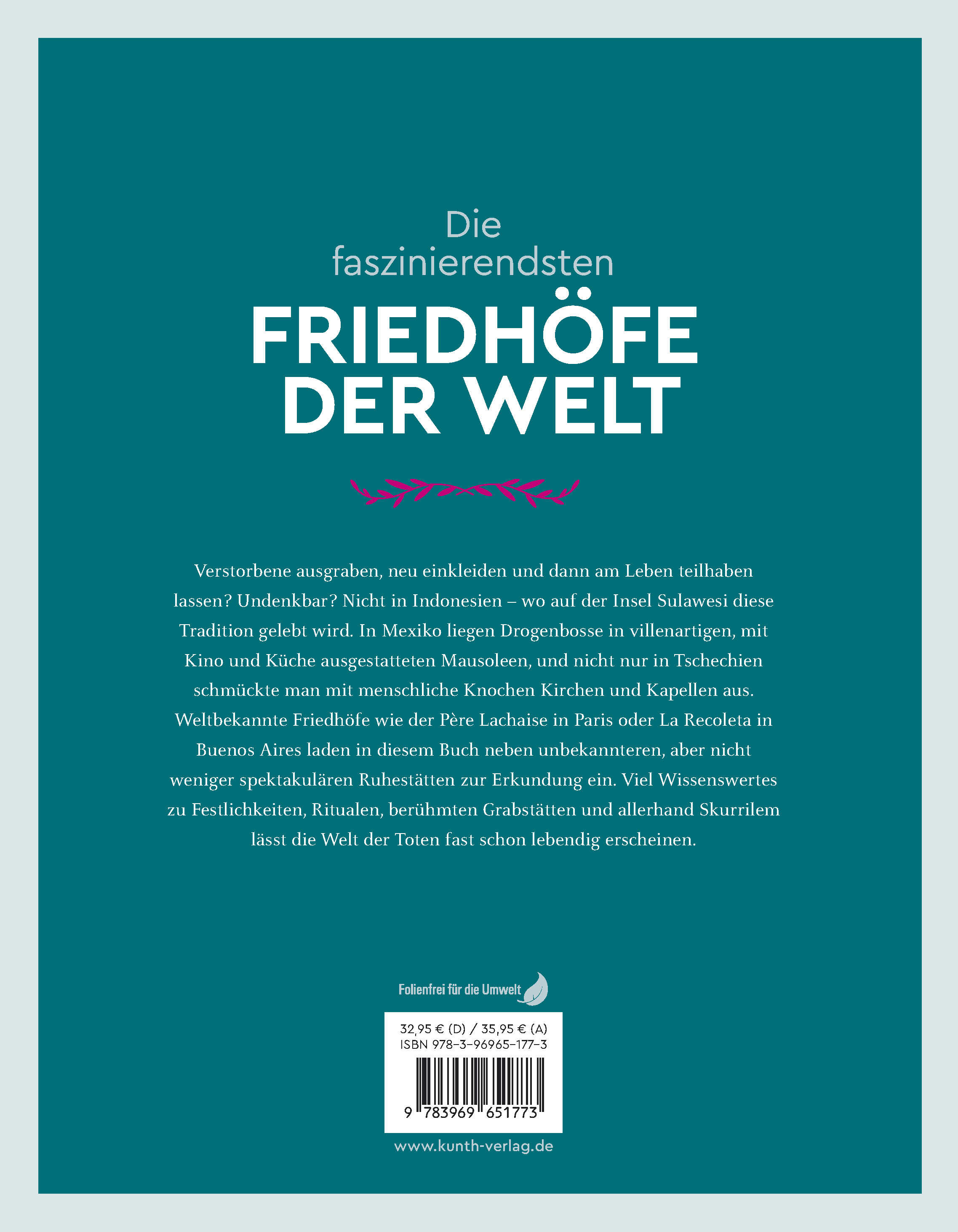 Rückseitencover KUNTH Die faszinierendsten Friedhöfe der Welt