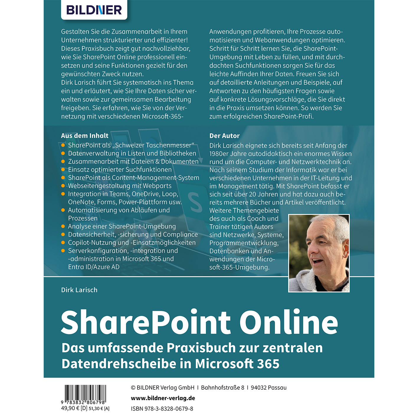 Rückseitencover Sharepoint Online