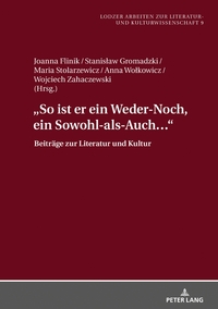 Vorderes Coverbild «So ist er ein Weder-Noch, ein Sowohl-als-Auch…»