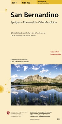 Vorderes Coverbild 267T San Bernardino Wanderkarte