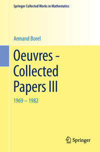 Vorderes Coverbild Oeuvres - Collected Papers III