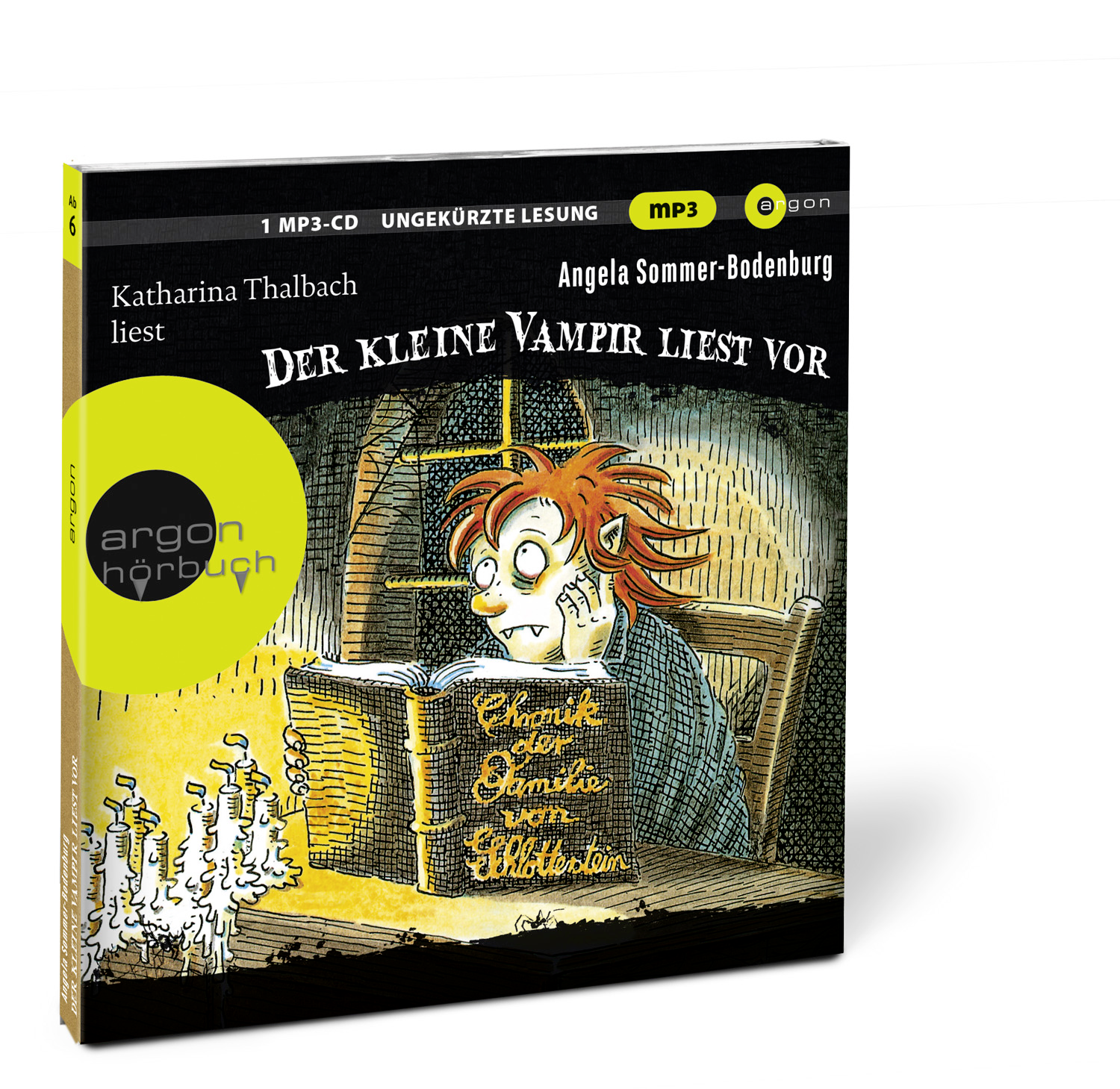 Beispielinhalt (Bild) Der kleine Vampir liest vor