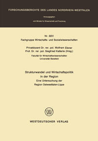 Vorderes Coverbild Strukturwandel und Wirtschaftspolitik in der Region