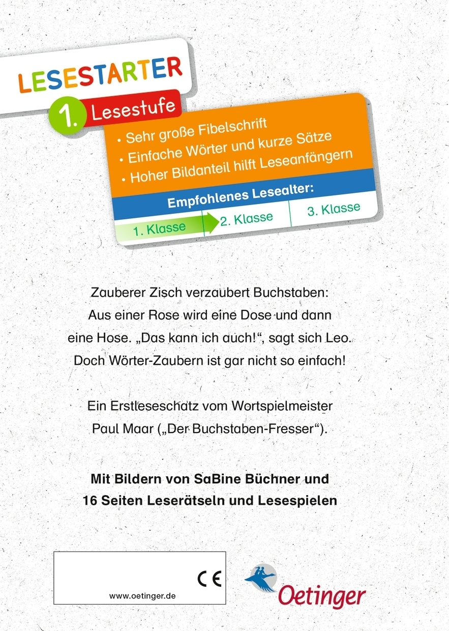 Rückseitencover Der Buchstaben-Zauberer