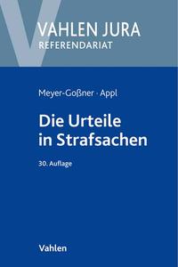 Vorderes Coverbild Die Urteile in Strafsachen