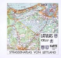 Vorderes Coverbild Strassenatlas von Lettland 1940