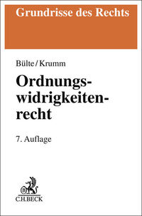 Vorderes Coverbild Ordnungswidrigkeitenrecht