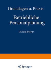Vorderes Coverbild Betriebliche Personalplanung