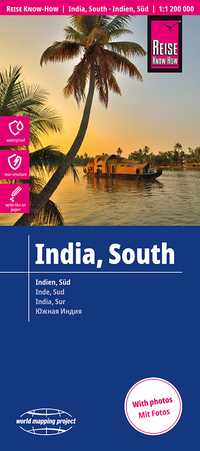 Vorderes Coverbild Reise Know-How Landkarte Indien, Süd / India, South (1:1.200.000)