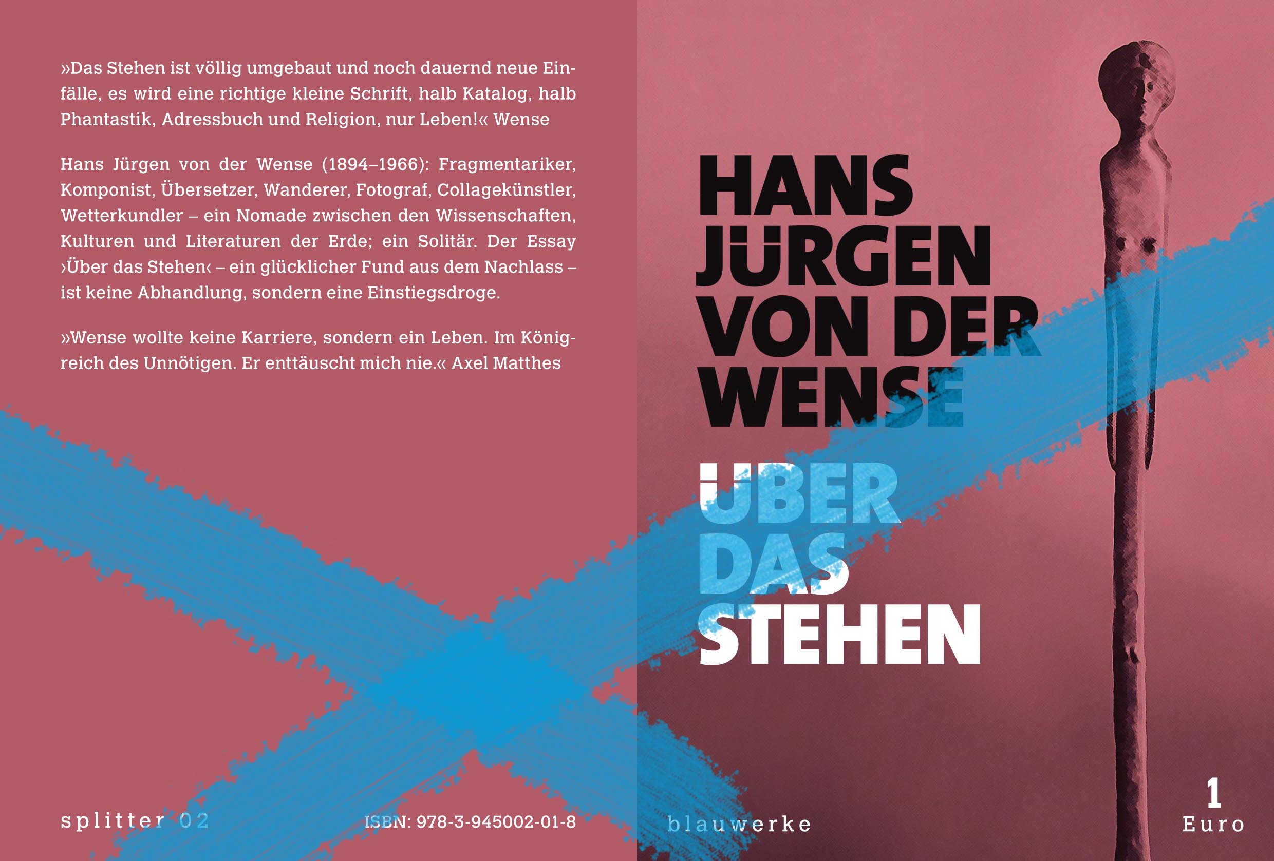 Rückseitencover Über das Stehen