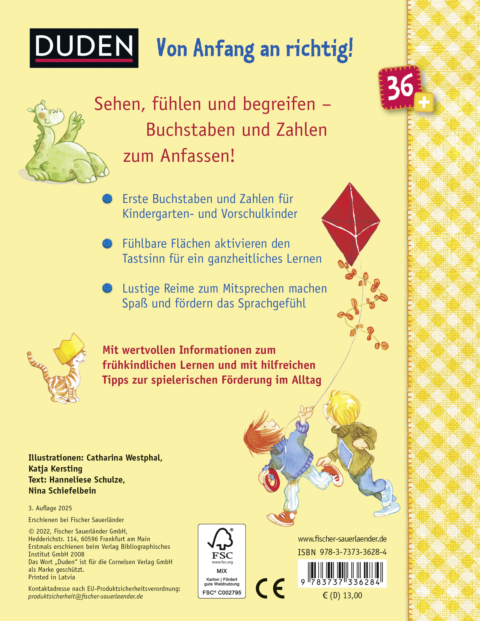 Rückseitencover Duden 36+: A bis Z und 1 bis 10